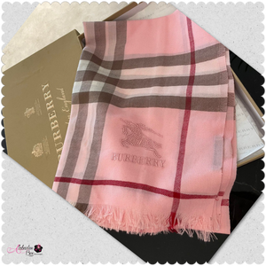BB- Pink 💞 Tartan-Check 🦓 Scarf