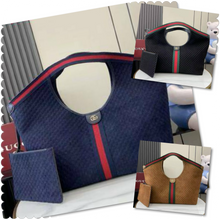 Load image into Gallery viewer, Giglio Large &amp; Small Suede Tote Bags