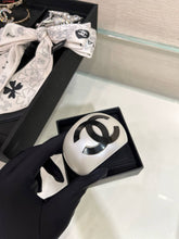 Load image into Gallery viewer, CC ⚪️ White &amp; Black Cuff Bracelet