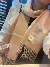 Load image into Gallery viewer, BB- Blush Pink ☺️ &amp; Tan Cashmere Scarf