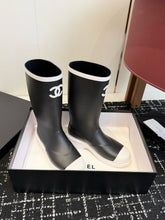 Load image into Gallery viewer, CC- Rain 🖤🤍🖤 Boots - Alabaster Box Boutique