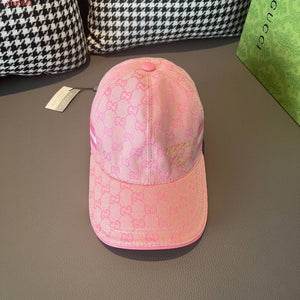 GG- Pink Monogram 💗 Stripe Baseball Cap