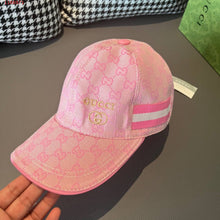 Load image into Gallery viewer, GG- Pink Monogram 💗 Stripe Baseball Cap