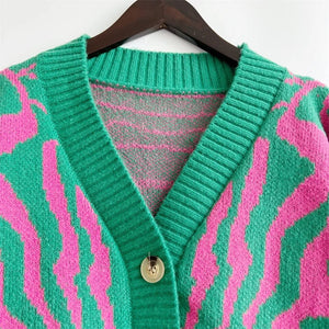 "Pretty Girls 💗💚 Will Never FALL" Cardigan