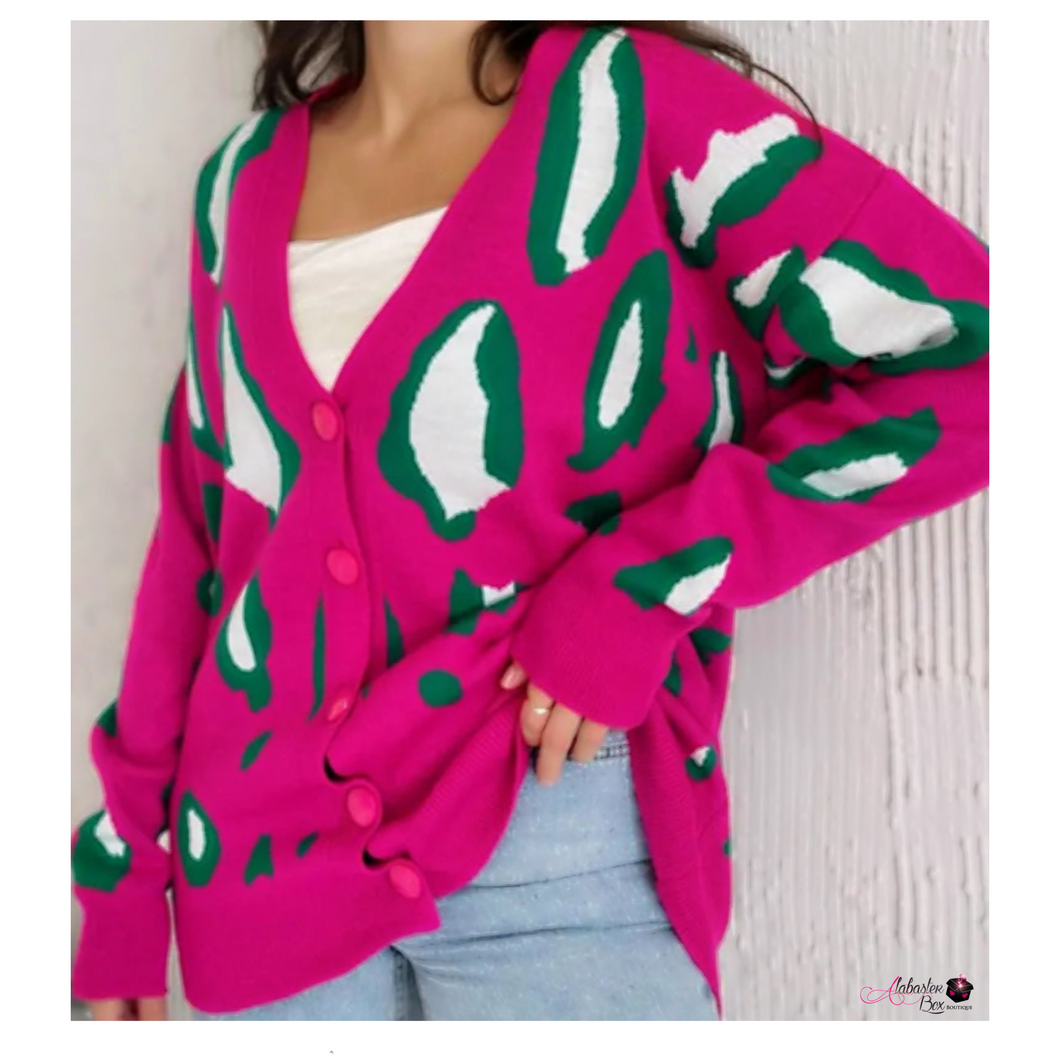 The “LeaPRET 💗💚” Cardigan