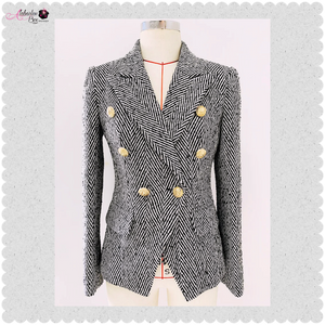 The “Chevron 🖤🤍” Blazer