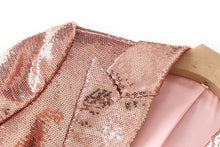 Load image into Gallery viewer, “OH 🥂That’s So US 🍾” Sequin Short Suit