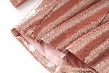Load image into Gallery viewer, “OH 🥂That’s So US 🍾” Sequin Short Suit