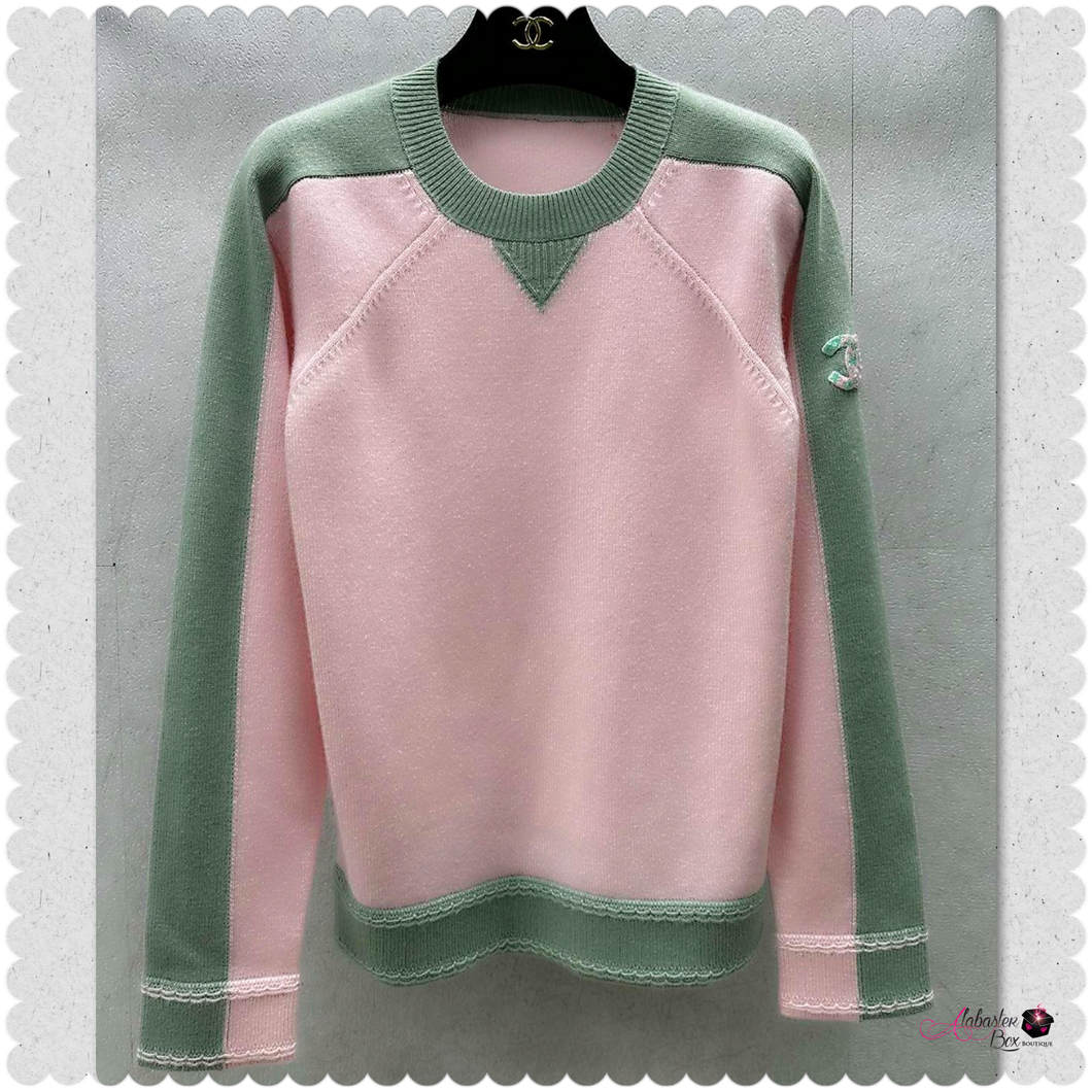 CC Pink & Green 💕💚 Oversized Sweater