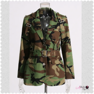 “Camo See 👀 Me” Blazer Jacket