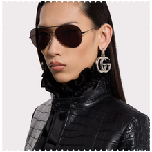 Load image into Gallery viewer, GG 💛 🩶 Marmont Necklace &amp; Earrings