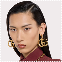Load image into Gallery viewer, GG 💛 🩶 Marmont Necklace &amp; Earrings