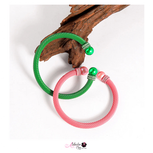 Cabling 💞💚 A-Round Bracelets