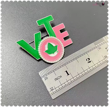 Load image into Gallery viewer, AKA 💕💚 VOTE 26 Brooch