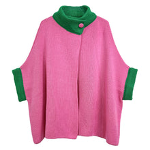 Load image into Gallery viewer, “Pretty Girl 💕💚 Neck Button Cardigan”