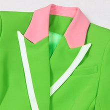 Load image into Gallery viewer, Pretty “K’olor 💕💚 BlocK” 2 Piece Suit
