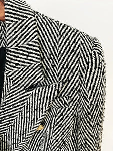 The “Chevron 🖤🤍” Blazer
