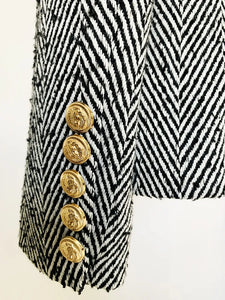 The “Chevron 🖤🤍” Blazer