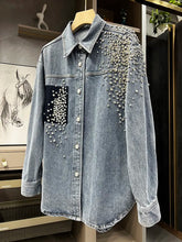 Load image into Gallery viewer, “Billy👖 Jean Diamonds” Oversized Shirt