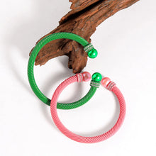 Load image into Gallery viewer, Cabling 💞💚 A-Round Bracelets