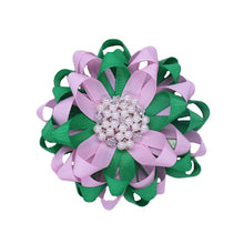 Load image into Gallery viewer, “A Pretty 💕💚 Frenzy” Brooch
