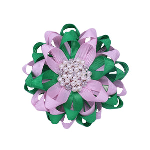 “A Pretty 💕💚 Frenzy” Brooch