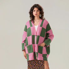 Load image into Gallery viewer, &quot;Come CHECK 💕💚 This&quot; Cardigan