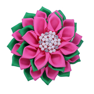 “Pretty 💕💚 When It Blooms” Ribbon Brooch