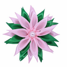 Load image into Gallery viewer, “Pretty 💕💚 Soft” Ribbon Brooch- Single Pearl