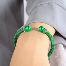 Load image into Gallery viewer, Cabling 💞💚 A-Round Bracelets