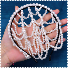 Load image into Gallery viewer, The “PEARLfect ⚪️ Tiered” Headband - Alabaster Box Boutique