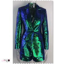 Load image into Gallery viewer, “OH 💙 That’s So Lisha 💙” Sequin Short Suit
