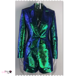 “OH 💙 That’s So Lisha 💙” Sequin Short Suit