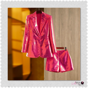 “OH 💕 That’s So Adrienne 💕” Sequin Short Suit