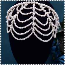Load image into Gallery viewer, The “PEARLfect ⚪️ Tiered” Headband - Alabaster Box Boutique