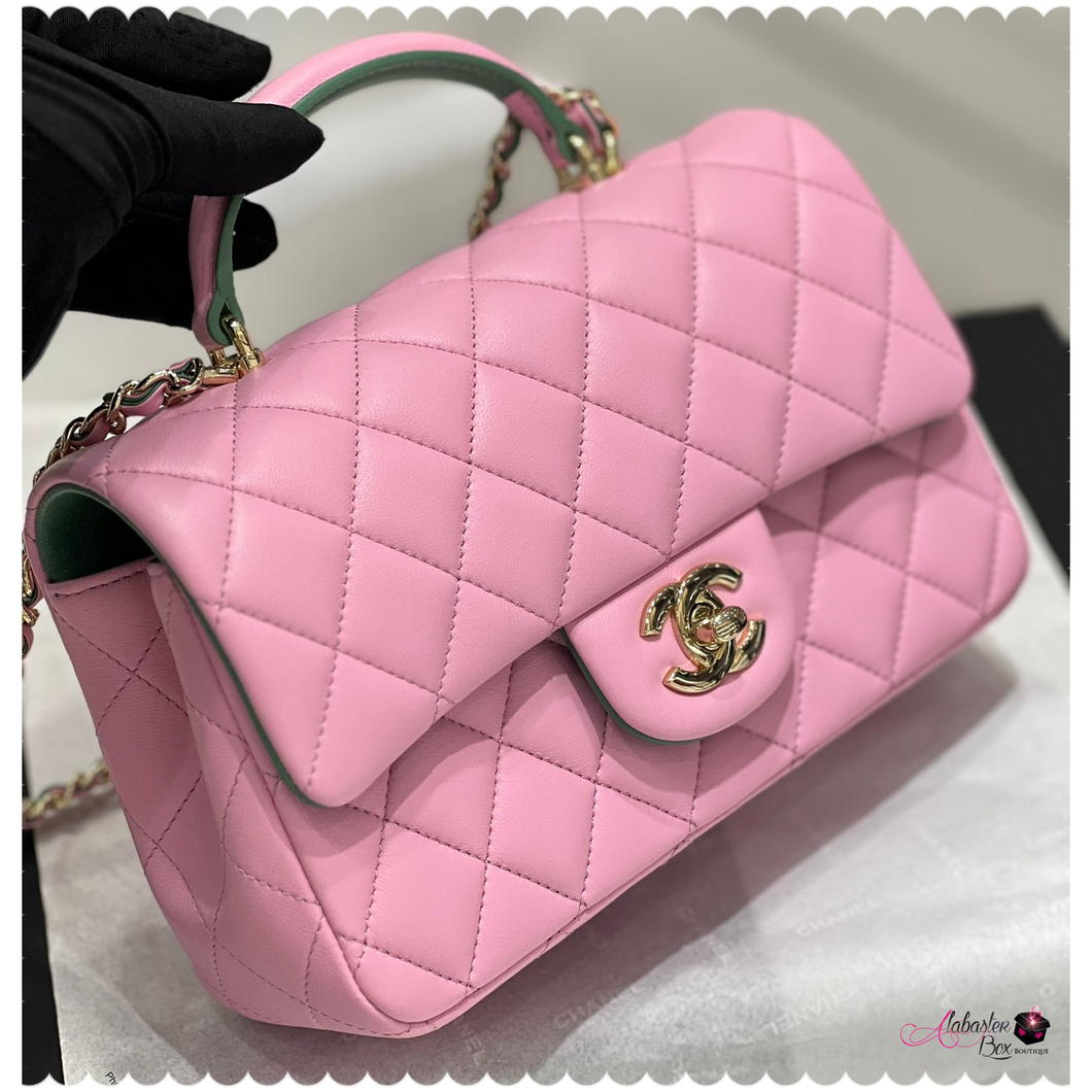 CC 💕💚 Pretty Girl - Mini Flap w/ Top Handle Purse