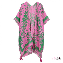 Load image into Gallery viewer, “Pretty Girl Animal Print 💞💚 &quot; Kimono Poncho