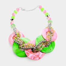 Load image into Gallery viewer, “Marveling In Pink 💞💚 Green” Necklace