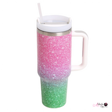Load image into Gallery viewer, “Pretty Girl Sparkle 💞💚 Tumbler”