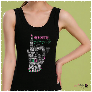 “My Pinky Is 💕💚 Always Up” Tank Top