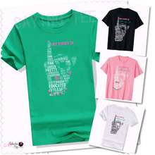 Load image into Gallery viewer, “My Pinky Is 💕💚 Always Up” T-Shirt