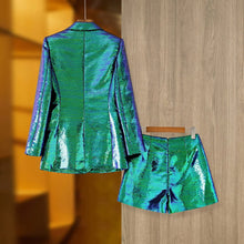 Load image into Gallery viewer, “OH 💙 That’s So Lisha 💙” Sequin Short Suit