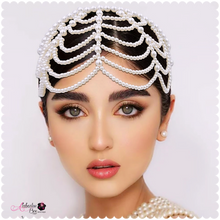 Load image into Gallery viewer, The “PEARLfect ⚪️ Tiered” Headband - Alabaster Box Boutique