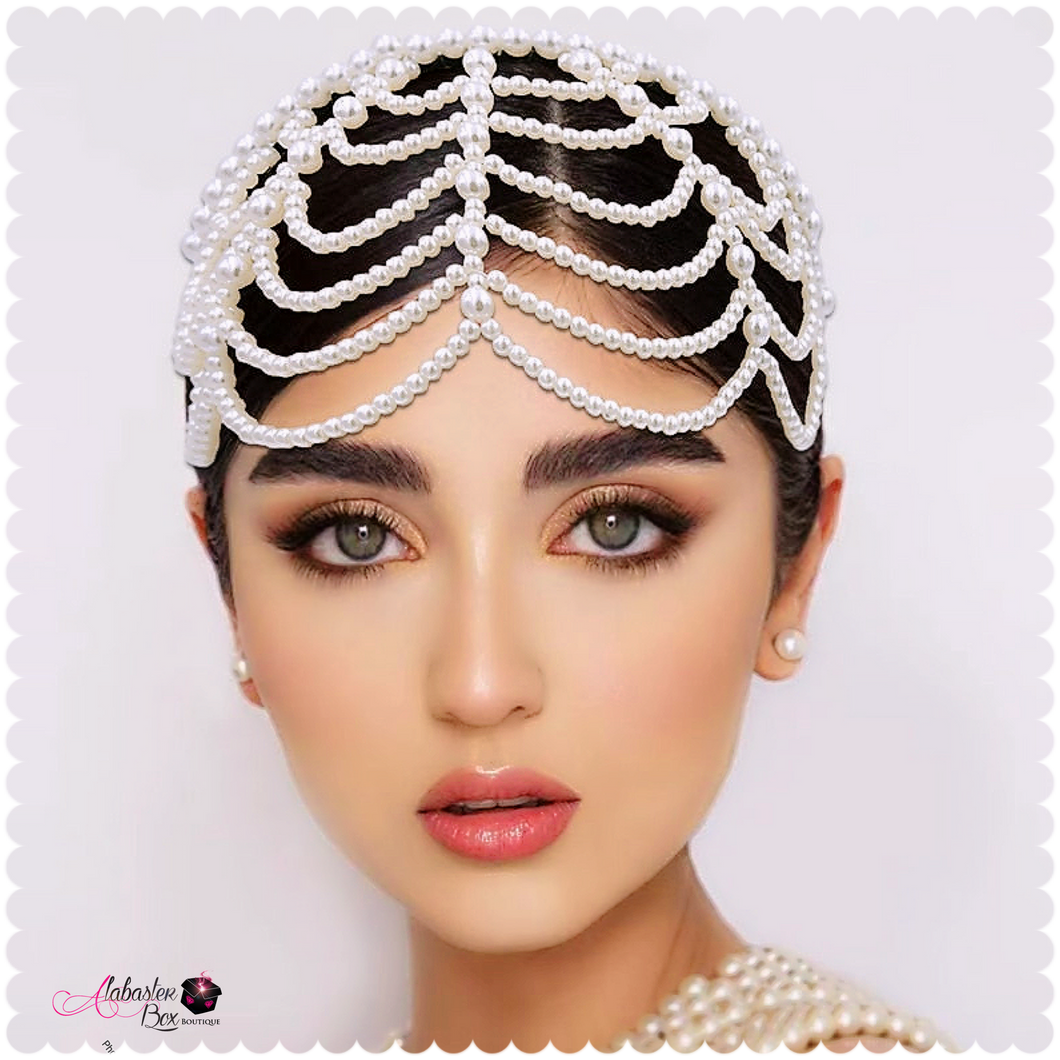 The “PEARLfect ⚪️ Tiered” Headband - Alabaster Box Boutique