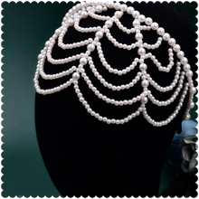 Load image into Gallery viewer, The “PEARLfect ⚪️ Tiered” Headband - Alabaster Box Boutique