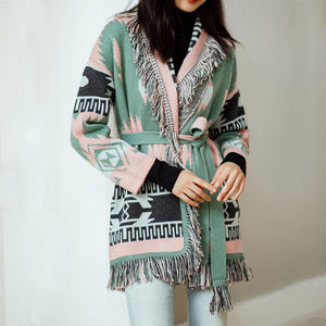 The "AKAhemian 💕💚" Cardigan - Alabaster Box Boutique