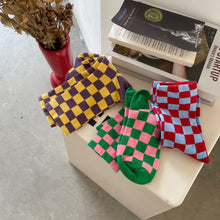 Load image into Gallery viewer, The “ChecAKAboard” 💕💚 Socks - Alabaster Box Boutique
