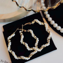Load image into Gallery viewer, “PEARLfect ⚪️ Love ♾ Intertwined” Earrings - Alabaster Box Boutique