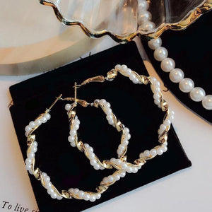 “PEARLfect ⚪️ Love ♾ Intertwined” Earrings - Alabaster Box Boutique