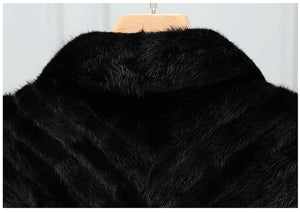 pepperMINKs ⚫️ Fur Coat - Alabaster Box Boutique